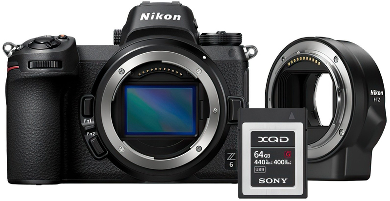 Фотоапарат Nikon Z6 + FTZ Adapter +64Gb XQD (VOA020K009) фото