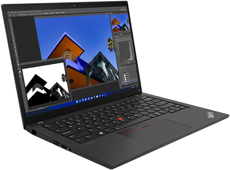 Ноутбук Lenovo ThinkPad T14s Gen 3 Thunder Black (21CQ003WRA) - фото - №2