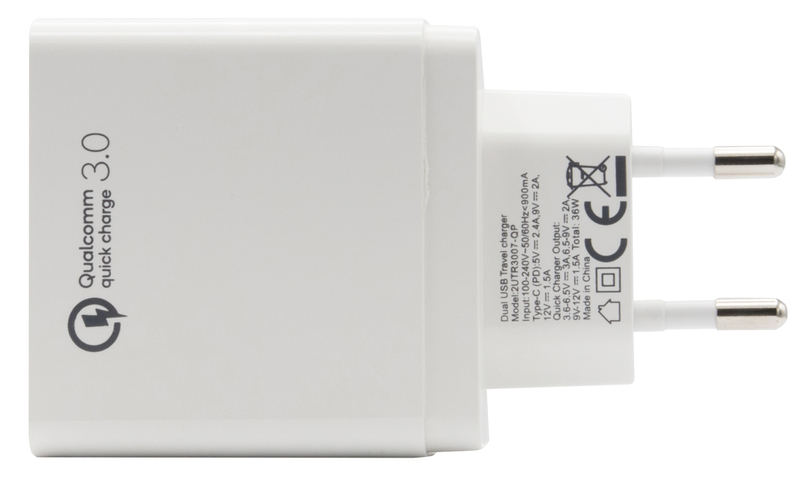 Універсальний мережевий ЗП BlackBox USB&USB-C 36W (White) 2UTR3007-QP фото