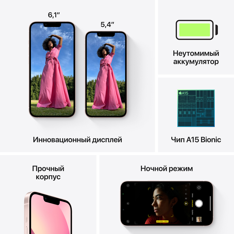 Apple iPhone 13 512GB Pink (MLQE3) фото