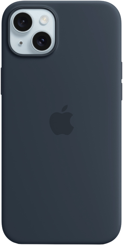 Чехол для iPhone 15 Silicone Case with MagSafe Storm Blue (MT0N3ZM/A) - фото - №0