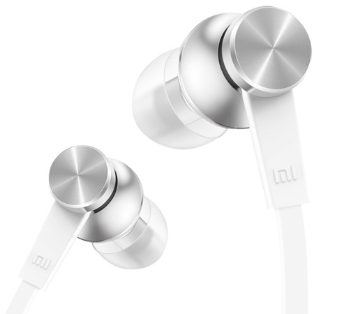 Наушники Xiaomi Mi In-ear headphones Basic (silver) фото