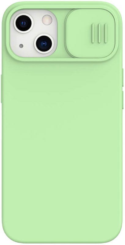 Чoхол для Apple iPhone 13 CamShield Silky Silicone Case (Mint Green) фото