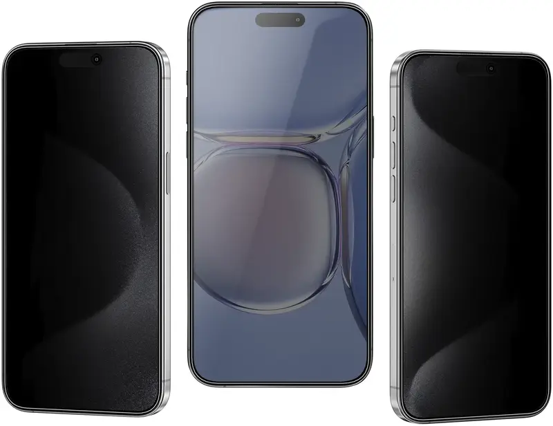 Захисне скло Keephone KP-SPG012 Revo Privacy glass iPhone 16/15 (KPREPV16BK) - фото - №4