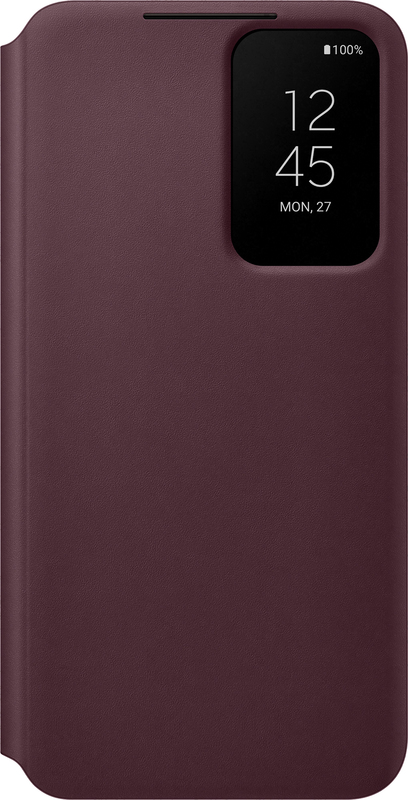 Чохол для Samsung s22 Smart Clear View Cover (Burgundy) фото