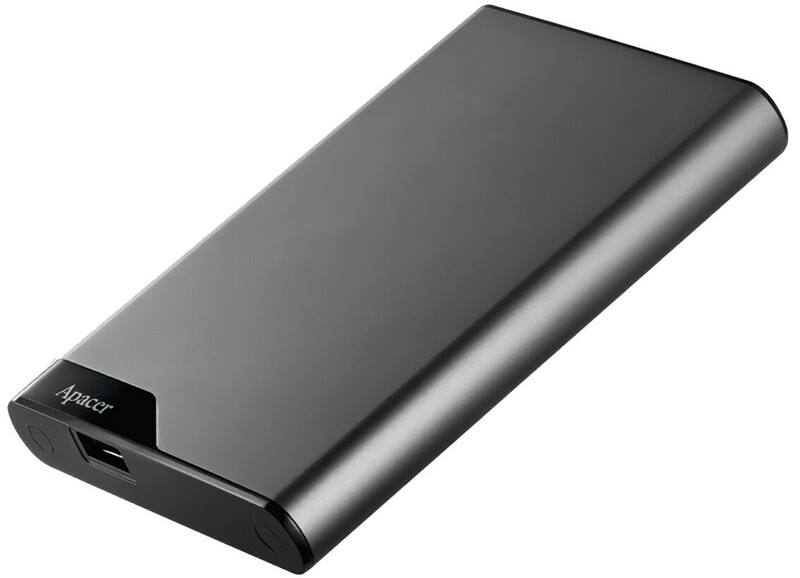 Зовнiшнiй HDD Apacer AC632 2Tb 2.5" USB 3.2 Metal Grey фото