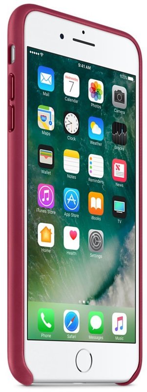 Чохол-накладка Apple Leather Case Berry для iPhone 7 Plus / 8 Plus фото