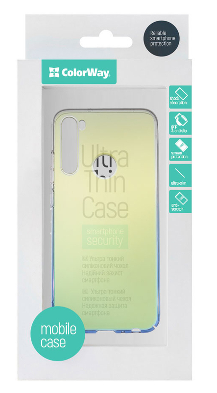 Чохол ColorWay PC Gradient (Blue) CW-CPGXRN8T-BU для Xiaomi Redmi Note 8T - фото - №3