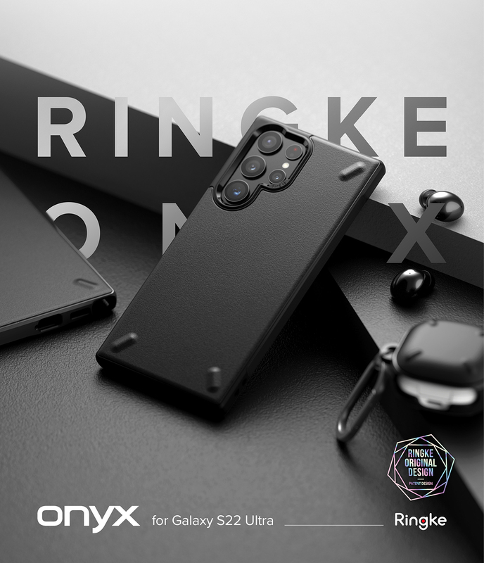 Чохол для Galaxy S22 Ultra Ringke Onyx (Black) N597E55 фото