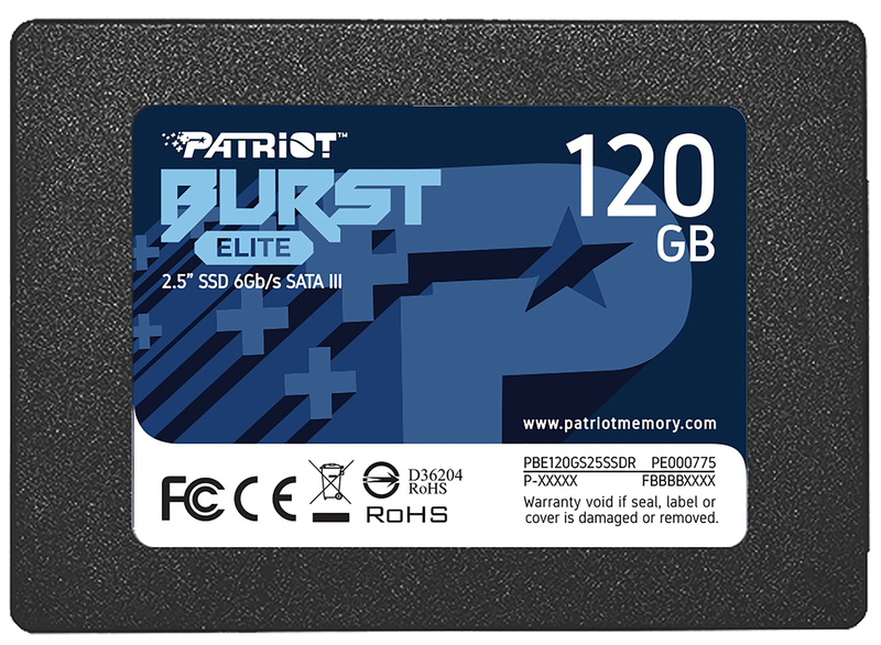 SSD Накопитель 2.5 Patriot 120GB SATA TLC Burst Elite PBE120GS25SSDR фото