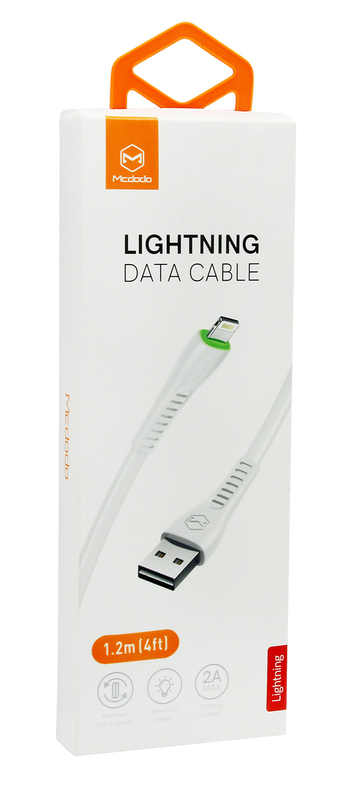Кабель McDodo USB - Lightning with LED Light 1.2m (White) CA-6360 фото