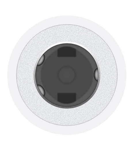 Адаптер Apple USB-C to 3.5mm Аудiо (MW2Q3) бiлий фото
