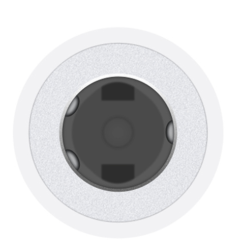 Адаптер Apple USB-C to 3.5mm Headphones (White) MU7E2 фото