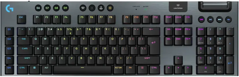 Ігрова клавіатура Logitech G915 Wireless Black LINEAR - фото - №0