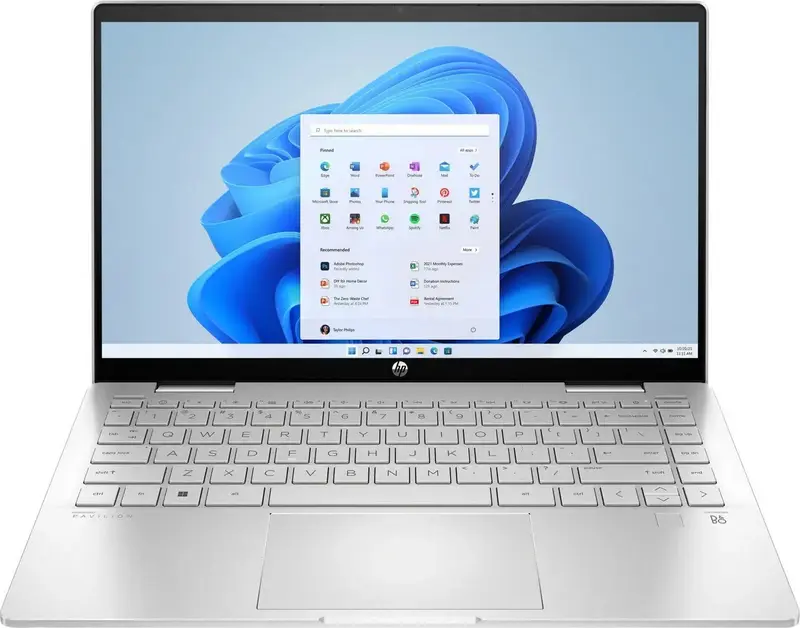 Ноутбук HP Pavilion x360 2-in-1 14-ek1003ua Natural Silver (826T1EA) - фото - №0