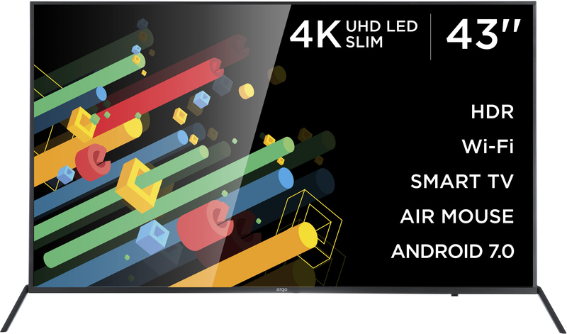 Телевизор Ergo 43" 4K Smart TV (43DU6510) - фото - №0