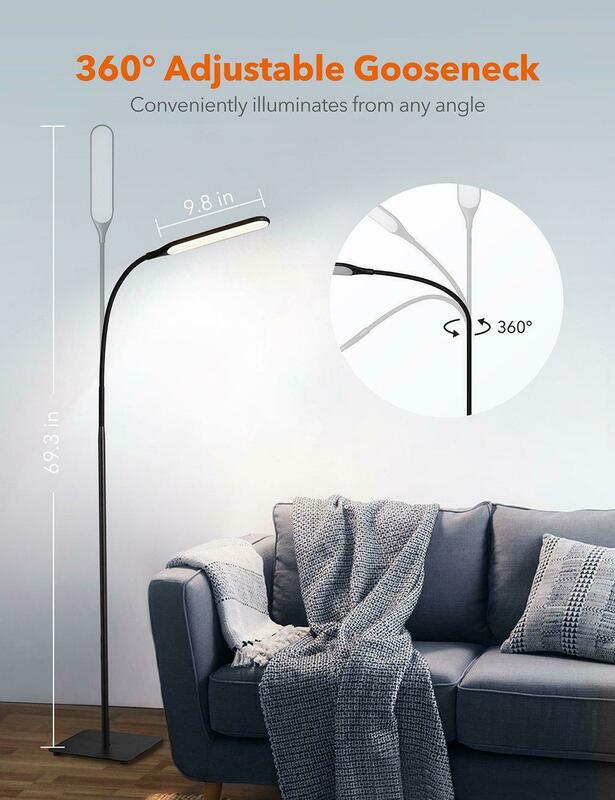 Лампа напольная TaoTronics LED Floor Lamp (Black) (EU) TT-DL072BK фото