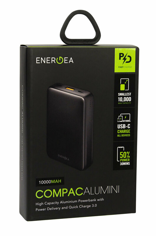 Портативна батарея Energea ComPac ALUMINI 10 000mAh (Black) фото