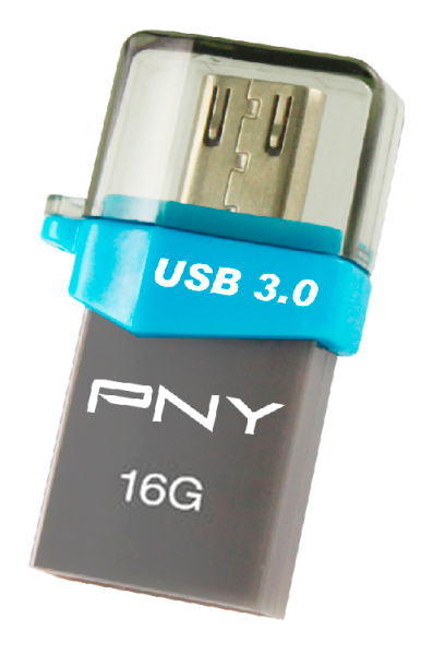 Флеш-память PNY Duo-Link OU3 3.0 16G (Dark grey) FDI16GOTGOU3G-EF фото