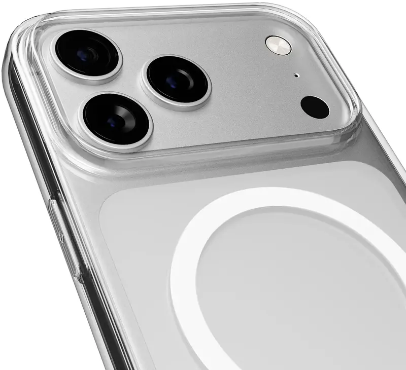 Чохол Puro Cover in TPU+PC "LITE MAG" with Magsafe for iPhone 17 Pro Transparent (PUIPC17P63LITEMAGTR) - фото - №4