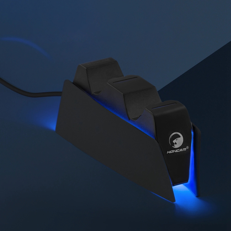 Зарядная станция Honcam для геймпада DualSense for Sony PS5 (Midnight Black) фото