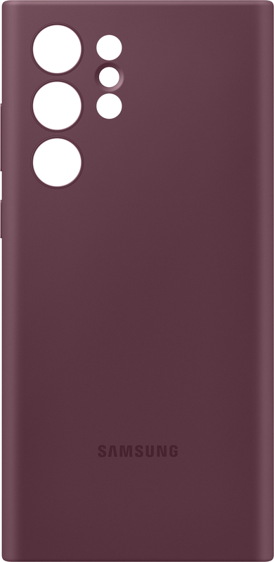 Чохол для Samsung s22 Ultra Silicone Cover (Burgundy) фото
