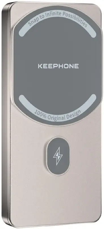 Дополнительная батарея Keephone MagCube 5000mAh Titanium (KPMAGPB-36TM) - фото - №0