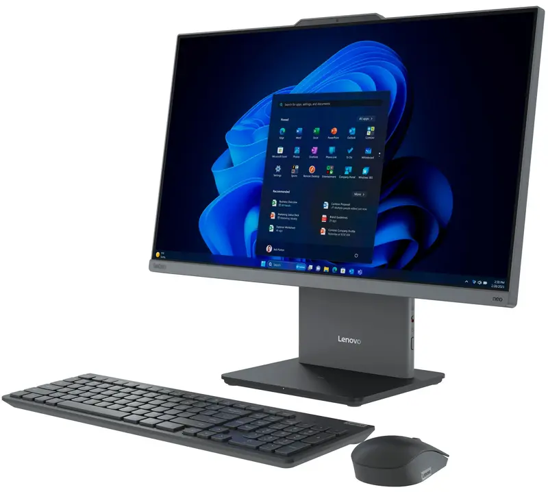 Моноблок Lenovo ThinkCentre neo 50a 24 Gen 5 Luna Grey (12SC000RUI) - фото - №5