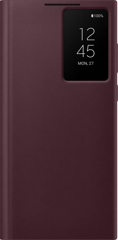Чохол для Samsung s22 Ultra Smart Clear View Cover (Burgundy) фото