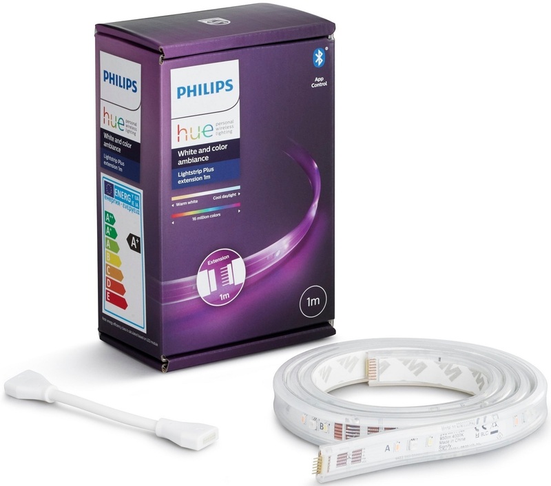 Подовжувач світлодіодної стрічки Philips Hue Plus, 0.5W(20Вт), 2000K-6500K, Color, Bluetooth, 1м фото