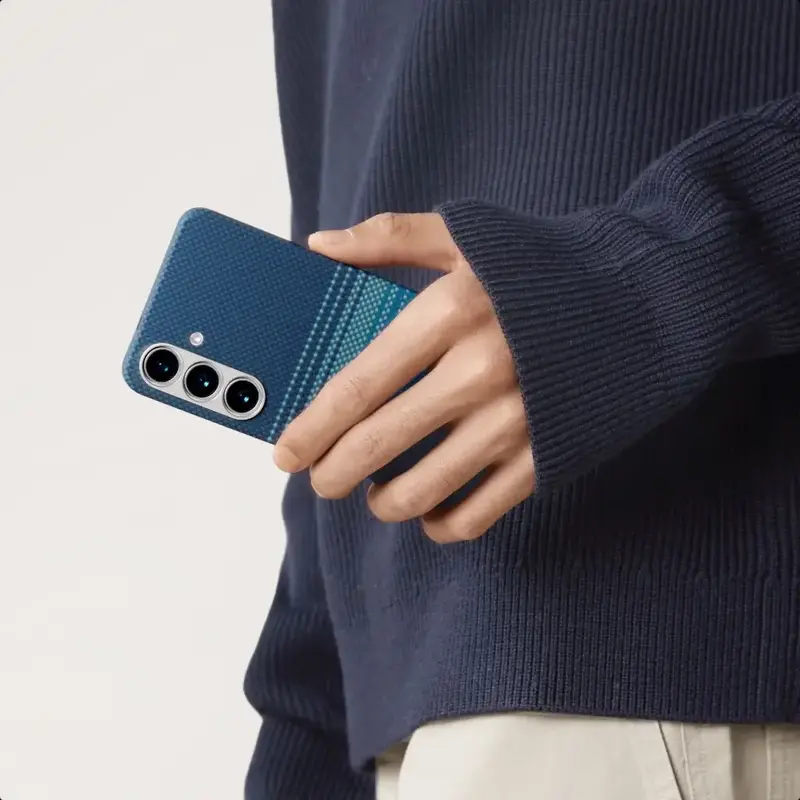 Чехол для Samsung S25 Plus Pitaka Tactile Woven Sunset (KS2503S) фото
