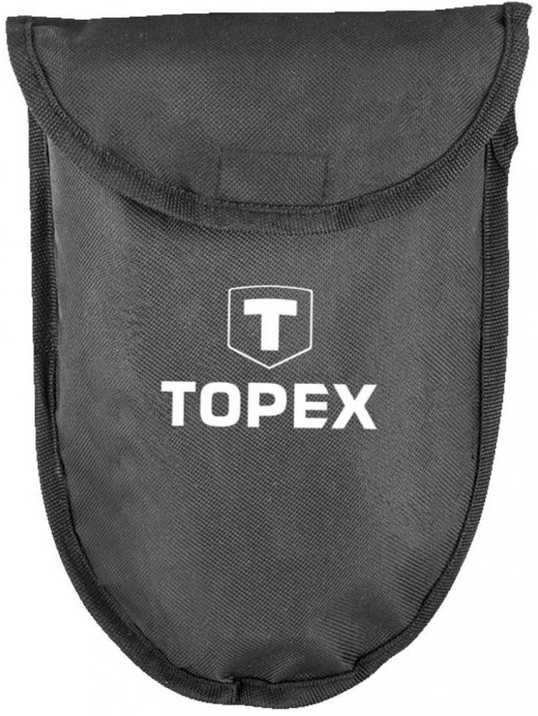Лопата складана Topex, 58 см, 1.15 кг, чохол (15A075) фото