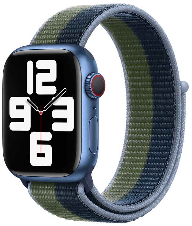 Ремінець для годинника Apple Watch 45 (Abyss Blue/Moss Green) SL-ZML ML313ZM/A фото