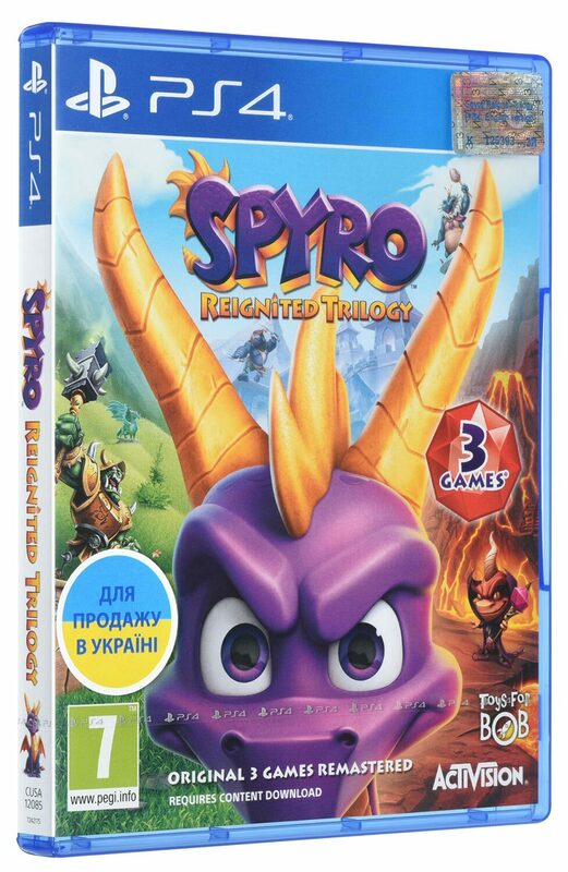 Диск Spyro Reignited Trilogy (Blu-ray, English version) для PS4 (7242175) - фото - №1