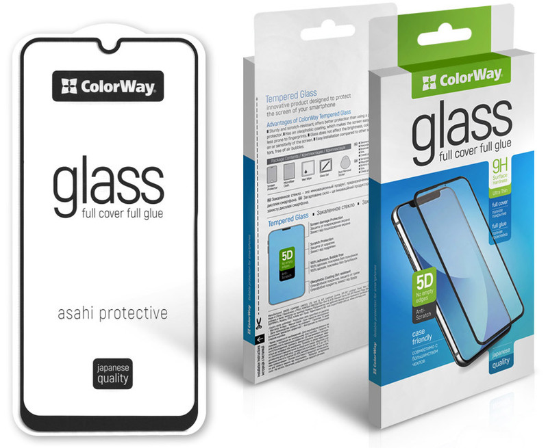 Защитное стекло ColorWay для OPPO A76 (Black) CW-GSFGOA76-BK фото
