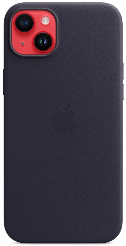 Чохол Apple Leather Case with MagSafe (Ink) MPPC3ZE/A для iPhone 14 Plus фото