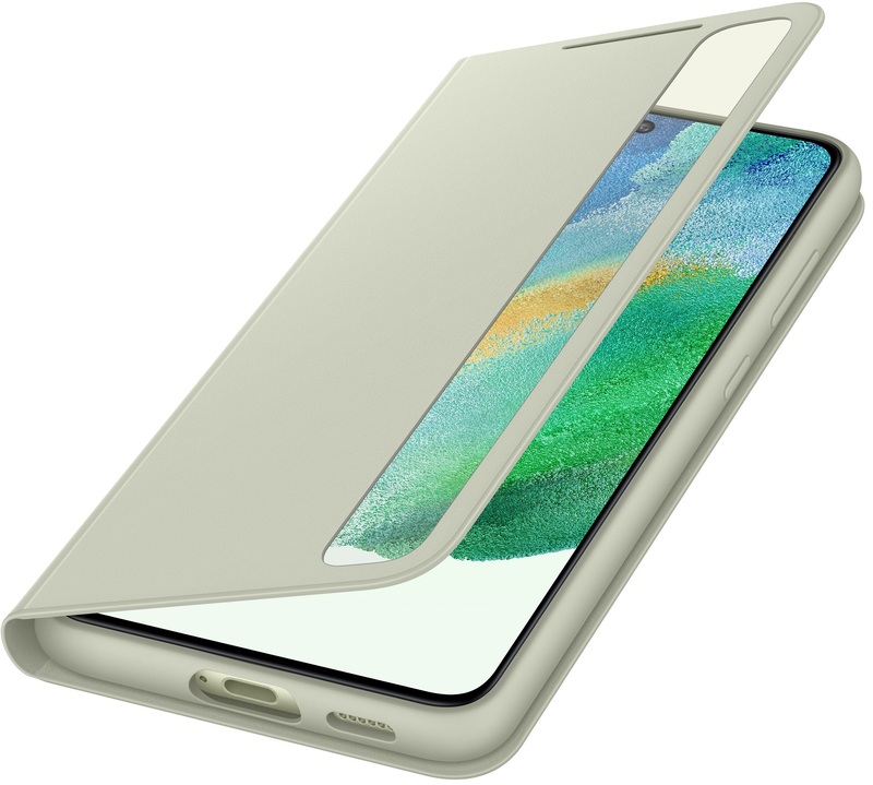 Чохол для Samsung S21 FE Samsung Smart Clear View Cover (Olive Green) EF-ZG990CMEGRU фото