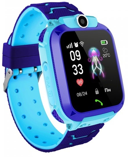 Детские часы-телефон с GPS трекером GOGPS K16S (Blue) фото