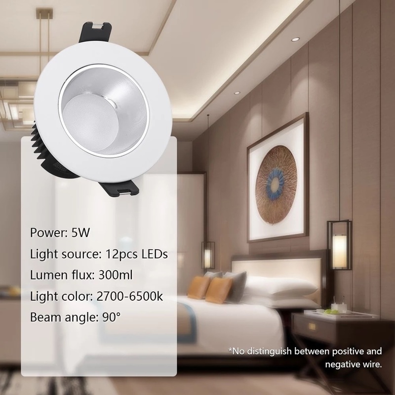 Вбудований смарт-світильник Yeelight LED Downlight M2 5W 350lm 2700 - 6500K (YLTS02YL) фото