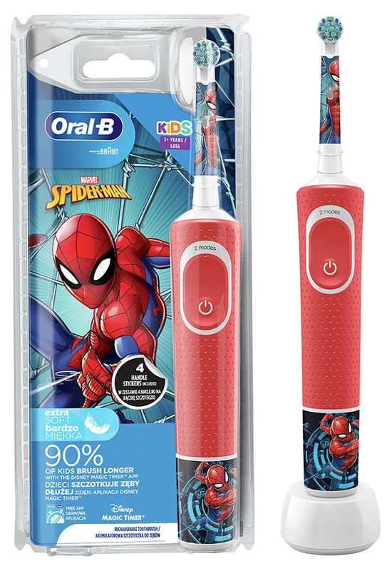 Електрична зубна щітка ORAL-B (3+) D100.413.2K Spiderman типу 3710 (4210201320111) фото