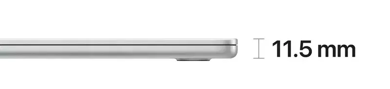 Apple MacBook Air M2 Chip 15" 8CPU/10GPU/16RAM/256GB Silver (S2941/2/10/16/256) 2023 Custom фото