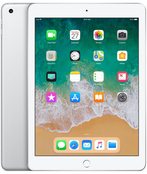 Apple iPad 9.7" Wi-Fi+4G 32GB Silver (MR6P2) 2018 - фото - №0