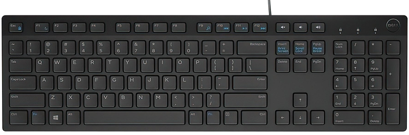 Клавiатура Dell (KB216) Multimedia 580-ADGR - фото - №0