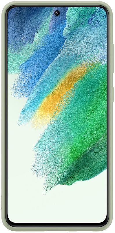 Чохол для Samsung S21 FE Samsung Silicone Cover (Olive Green) EF-PG990TMEGRU фото