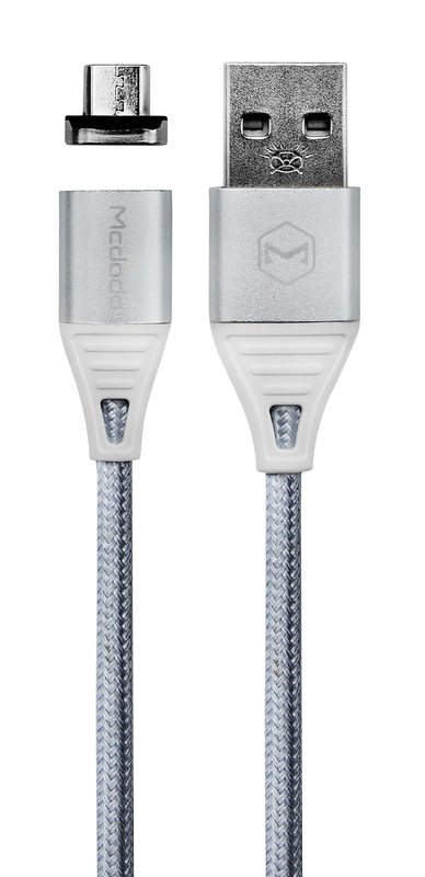 Кабель McDodo Magnetic USB - MicroUSB QC4.0 (Gray) CA-6521 фото