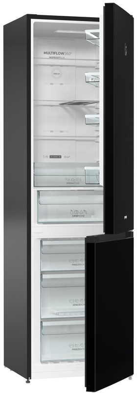 Двокамерний холодильник Gorenje NRK6201SYBK фото