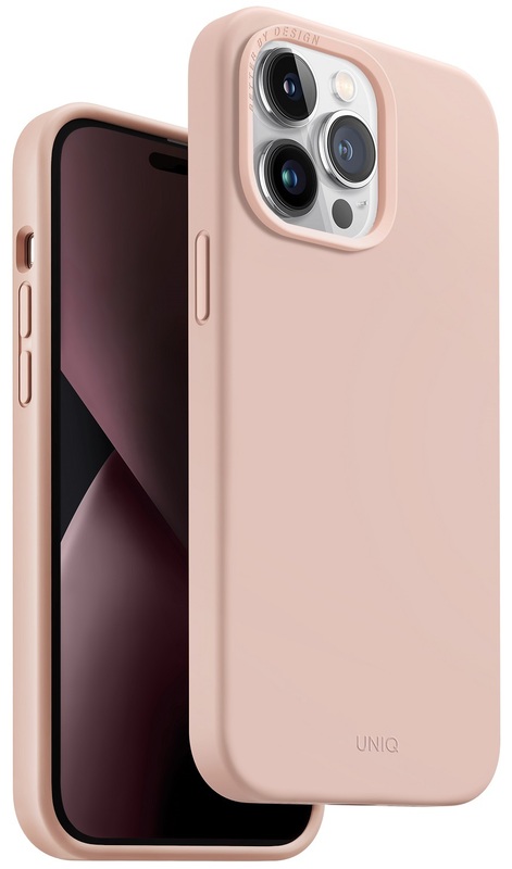 Чохол для iPhone 14 Pro Uniq Magclick Charging Lino Hue Blush (Pink) фото