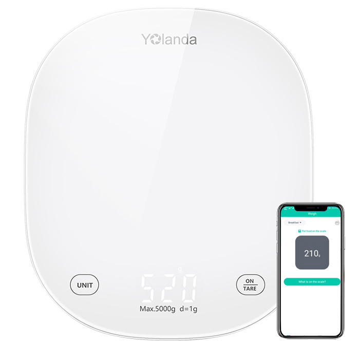 Розумні кухонні ваги Yolanda Smart kitchen scale (White) CK10A фото