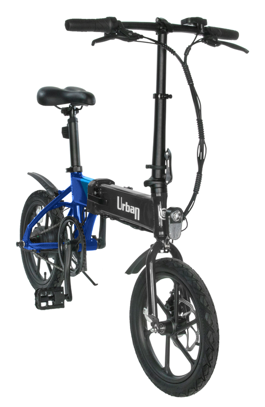 Электровелосипед Like.Bike Urban (Black/Blue) 187 Wh фото