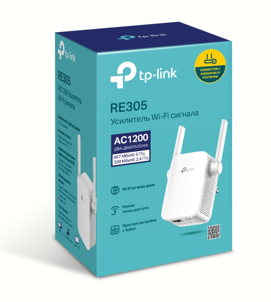 Пiдсилювачi Wi-Fi сигналу TP-Link RE305 фото